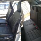 TOYOTA YARIS 2011-... 5 DOORS FRONT AND REAR LEATHERETTE CUSTOM BLACK CAR SEAT COVERS