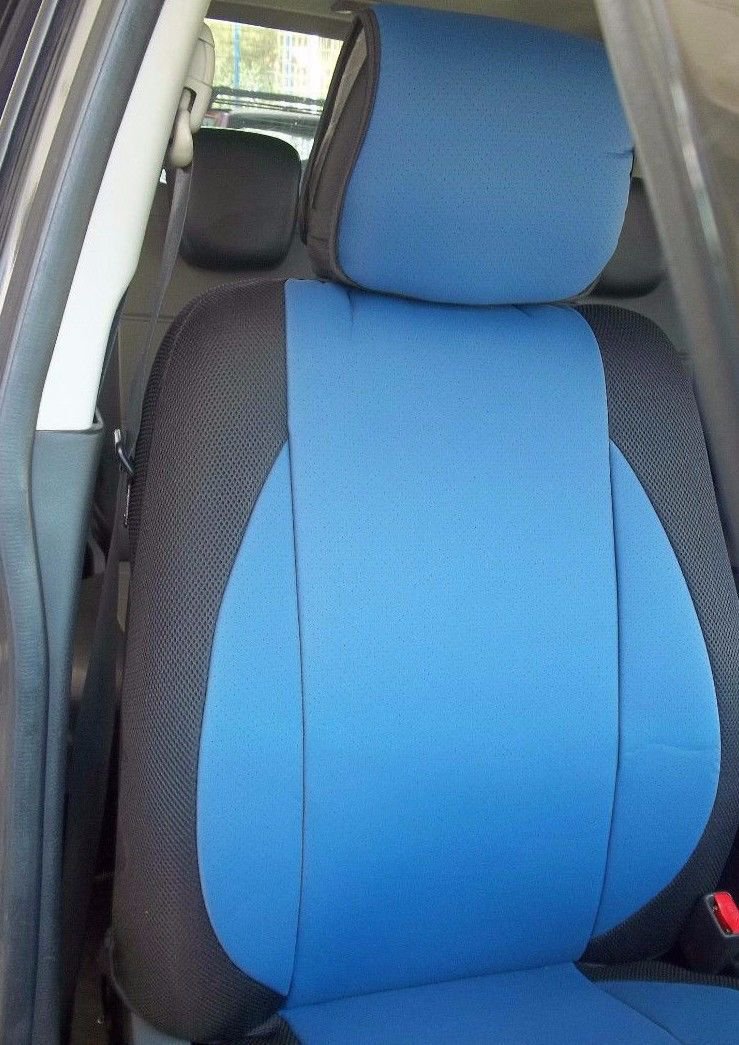 SUBARU XV CROSSTREK MIX LEATHERETTE & SYNTHETIC TWO FRONT CUSTOM BLUE ...