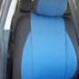 SUBARU XV CROSSTREK MIX LEATHERETTE & SYNTHETIC TWO FRONT CUSTOM BLUE BLACK CAR SEAT COVERS