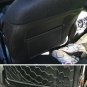 MIX L. CARBON FIBER & SYNTHETIC TWO FRONT BLACK CAR SEAT COVERS (Fits AUDI A4 1994-2001 (B5))
