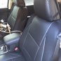 HONDA CR-V 2012-Now LEATHERETTE & SYNTHETIC TWO FRONT BLACK CAR SEAT COVERS