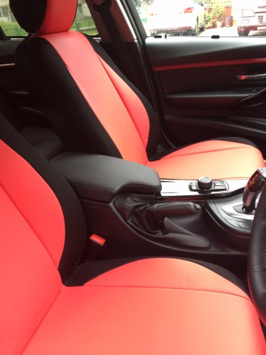Mix Leatherette Synthetic Two Front Red Black Car Seat Covers Fits Bmw 3 Series F30 2018 - Bmw 3 Series F30 Seat Covers Mix Leatherette Synthetic Two Front Red Black Car Seat Covers Fits Bmw 3 Series F30 2018 - Bmw 3 Series F30 Seat Covers