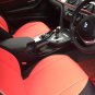 MIX LEATHERETTE & SYNTHETIC TWO FRONT RED BLACK CAR SEAT COVERS fits BMW 3 SERIES F30 2012-.....