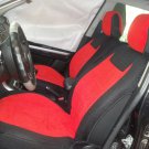 MIX COTTON TOWEL & SYNTHETIC TWO FRONT RED BLACK CAR SEAT COVERS (Fits BMW 3 SERIES F30 2012-.....)