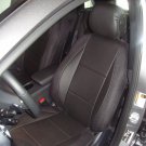LEATHERETTE (Middle) & SYNTHETIC (Sides) TWO FRONT CAR SEAT COVERS fits FORD RANGER 2012-....,BLACK