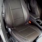 LEATHERETTE (Middle) & SYNTHETIC (Sides) TWO FRONT CAR SEAT COVERS fits FORD RANGER 2012-....,BLACK