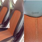 MIX LEATHERETTE & TWO TONE SYNTHETIC FISHNET SEAT COVERS Fits SMART ROADSTER