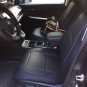 MIX LEATHERETTE & SYNTHETIC TWO FRONT BLACK CAR SEAT COVERS  fits Toyota Hilux 2015&acirc;��...... truck