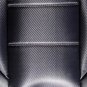 LIKE CARBON FIBER & SYNTHETIC TWO FRONT BLACK CAR SEAT COVERS fits Toyota Hilux 2015â...... truck