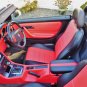 LEATHERETTE TWO FRONT RED BLACK CUSTOM CAR SEAT COVERS fits MERCEDES SLK-CLASS 1996â2004