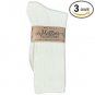 Maggies Functional Organics White Cotton Crew Sock, 9 to 11 Size -- 3 per 