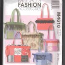 OOP McCall’s 4610 Misses’ Totes Pattern, ALL SIZES UNCUT/FF OOP McCall’s 4610 Misses’ Totes Pattern, ALL SIZES UNCUT/FF