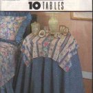 OOP Simplicity 8418 12 Instruction Card Set Table Covers, Toppers, Runners & Napkins EUC