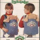FF Vintage Butterick 6662 COMPLETE UNCUT Cabbage Patch Kids Carrier w/ 7 Bonus Iron Transfers & Card
