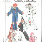 Simplicity 7649  Boys’ & Girls’ Clown Costumes & Hats Vintage Pattern Sz 10-12  OOP EUC