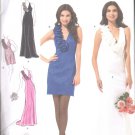 OOP Simplicity 2213 Misses' Evening Dress Fabric Flowers SZ 12-14-16-18-20 UNCUT/FF