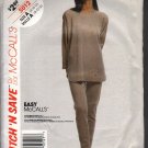 OOP McCall's 5012 Stitch 'N Save Misses' Top & Pants (For Stretch Knits Only) SIZE 8 EUC