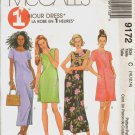 OOP MCCALLS 9172  MISSES' DRESS IN 2 LENGTHS SIZES 10-12-14 UNCUT/FF
