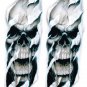 Two Sticker Decal Fork Skull Lethal Threat For Harley Davidson Forks