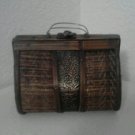 Vintage Bohemian Unique WOOD PURSE