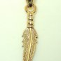 14k Western Feather Charm FREE WORLDWIDE SHIPPING!!! (JC-133)