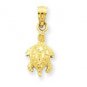 14K Turtle Pendant FREE SHIPPING! (JC941)