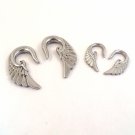 Pair of 2g Surgical Steel Wing Ear Tapers 6mm