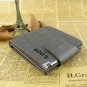 New short, leather casual buckle women men wallet metal standard fashion lovers leather wallet