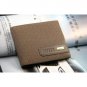 Fashion mens genuine leather wallet short design casual cowhide wallet purse card holder