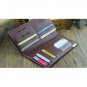 Fashion Luxury Men Brown Wallets Genuine Leather Men's Long Wallet