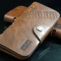 New Men's PU Leather Long Wallet Pockets ID Card Clutch Cente Bifold Purse BAILINI Brown