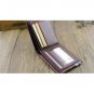 HOT SELLING LEATHER MEN WALLET+BRAND MAN PURSE SHORT STYLE+CREDIT CARD HOLDER BROWN