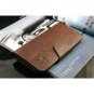 New Men's PU Leather Long Wallet Pockets ID Card Clutch Cente Bifold Purse Balisi Brown