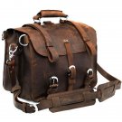 WOW Arrogance Vintage Classic Crazy Horse Leather Briefcase Handbag/Backpack/Travel Bag/Laptop Bag
