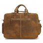 Rare Crazy Horse Leather Men's Briefcase Laptop Bag Dispatch Shoulder Huge Duffle