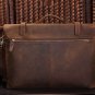Antique Crazy Horse leather Briefcase Laptop Messenger Bag Ipad 14" 15" Laptop 15" Macbook Bag