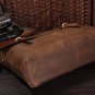 Antique Crazy Horse leather Briefcase Laptop Messenger Bag Ipad 14" 15" Laptop 15" Macbook Bag