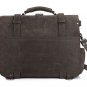 WOW ARROGANCE Gray Vintage Handmade Antique Crazy Horse Leather Briefcase Backpack Messenger bag