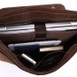 Vintage Crazy Horse Leather Business Briefcase/Messenger/13" 14" 15" Laptop 13" 15" MacBook Bag
