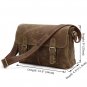 Handmade Crazy Horse Leather Briefcase/Messenger/Shoulder Tote Bag Computer Bag