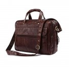 Genuine Cow Leather Men's Briefcase Handbag Messenger Bag Business Briefcase Tote Luggage Laptop Bag