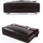 Freeshipping Genuine Leather Briefcase Messenger 14" 15" Laptop 13" 15" MacBook Bag in Coffee