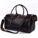 Handmade Antique Genuine Crazy Horse Leather Travel Bag Tote Messenger Bag Duffle Luggage Baggage