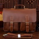 Best Gift Crazy Horse Leather Briefcase Laptop Bag Messenger Bag 14" 15" Laptop 13" 15" MacBook
