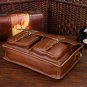 Best Gift Crazy Horse Leather Briefcase Laptop Bag Messenger Bag 14" 15" Laptop 13" 15" MacBook