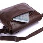 Italian Tan Leather Men's Classic Shoulder Bag Messenger Bag Briefcase School Bag