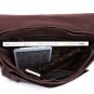 Italian Tan Leather Men's Classic Shoulder Bag Messenger Bag Briefcase School Bag