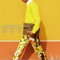 Business Men's Handmade Vintage 100% Genuine Leather Envelope Clutch Bag in Yellow
