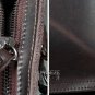 Men's Envelope Clutch Bag Genuine Cowhide Leather Messenger Bag Shoulder Bag in Black