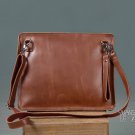 Men's Envelope Clutch Bag Genuine Cowhide Leather Messenger Bag Shoulder Bag in Brown